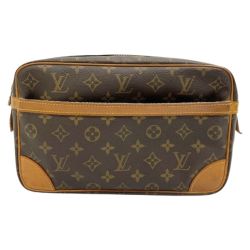 ◆◆ LOUIS VUITTON ルイヴィトン モノグラム コンピエーニュ セカンドバッグ M51845 ブラウン Cランク