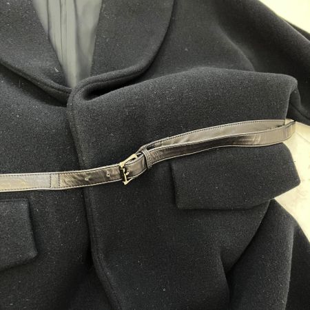  Yohji yamamoto(Y's) ヨージヤマモト(ワイズ) ベルトドッキングウールコート ロングコート サイズ4 N1-C06-101 ブラック