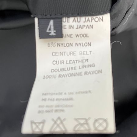  Yohji yamamoto(Y's) ヨージヤマモト(ワイズ) ベルトドッキングウールコート ロングコート サイズ4 N1-C06-101 ブラック