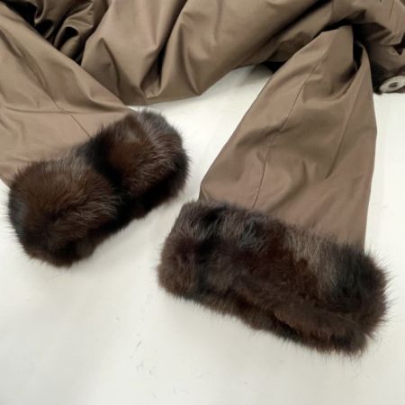  balmain バルマン 毛皮コート シルク100％ Mサイズ SQ320-90HQT ブラウン