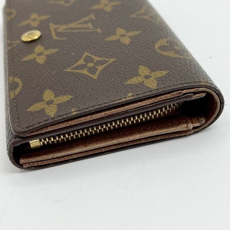  LOUIS VUITTON ルイヴィトン モノグラム ポルト モネ・ビエ トレゾール 2つ折り財布 M61730 ブラウン