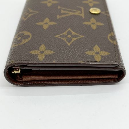  LOUIS VUITTON ルイヴィトン モノグラム ポルト モネ・ビエ トレゾール 2つ折り財布 M61730 ブラウン