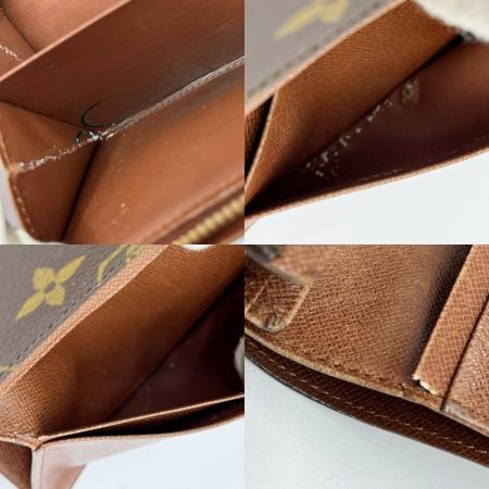  LOUIS VUITTON ルイヴィトン モノグラム ポルト モネ・ビエ トレゾール 2つ折り財布 M61730 ブラウン
