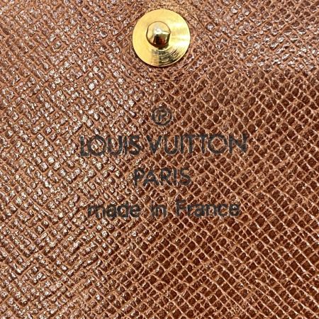  LOUIS VUITTON ルイヴィトン モノグラム ポルト モネ・ビエ トレゾール 2つ折り財布 M61730 ブラウン