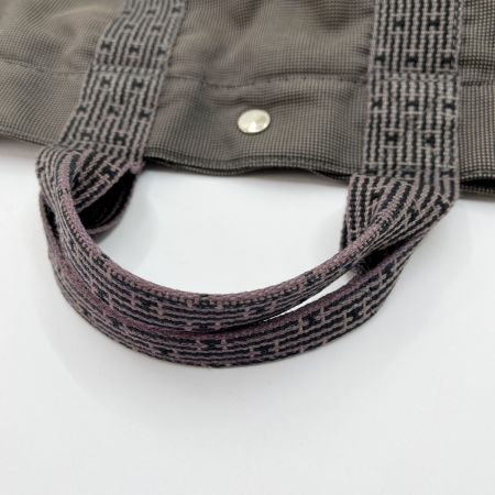  HERMES エルメス バッグ トートバッグ  エールラインMM スレ有 グレー