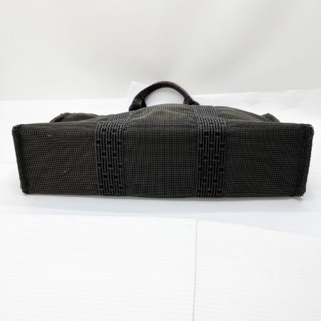  HERMES エルメス バッグ トートバッグ  エールラインMM スレ有 グレー