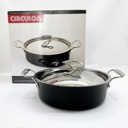  circulon サーキュロン 両手浅型鍋 27cm 3.8L IH・ガス火対応 SC71C-W27