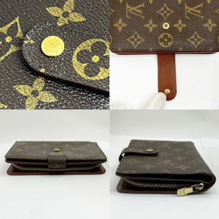  LOUIS VUITTON ルイヴィトン 二つ折り財布 ポルト・パピエ・ジップ モノグラム M61207 ﾎﾟﾙﾄﾊﾟﾋﾟｴ ｼﾞｯﾌﾟ