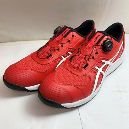  asics アシックス プロスニーカー　安全靴　作業靴 30.0cm CP219 レッド系