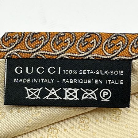  GUCCI グッチ ネクタイ Gロゴ シルクネクタイ ブラウン