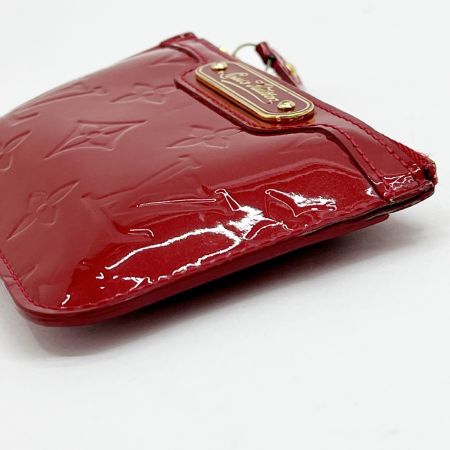  LOUIS VUITTON ルイヴィトン ヴェルニ ポシェット・クレ コインケース ポムダムール  膨らみ・型崩れ M93559 レッド
