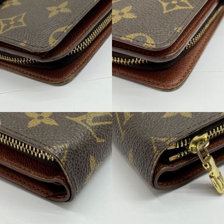  LOUIS VUITTON ルイヴィトン 二つ折り財布 ポルト・パピエ・ジップ モノグラム M61207