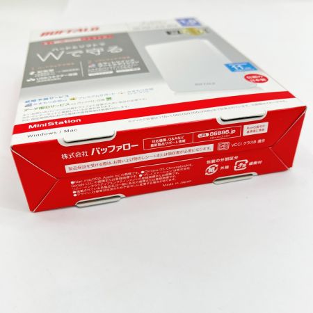  BUFFALO バッファロー ポータブルHDD ポータブルハードディスク 1.0TB HD-PGF1.0U3-WHA