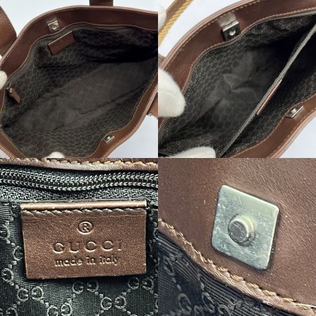  GUCCI グッチ レザーバッグ トートバッグ　キズあり 000-0860 001998 ブラウン