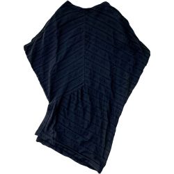 ◆◆ ISSEY MIYAKE イッセイミヤケ カットソー チュニック Mサイズ ブラック Bランク