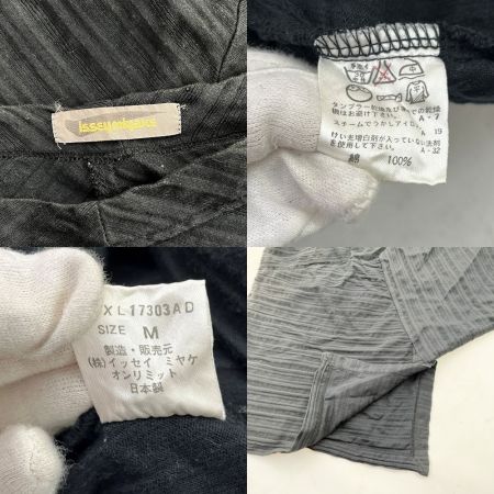  ISSEY MIYAKE イッセイミヤケ カットソー チュニック Mサイズ ブラック