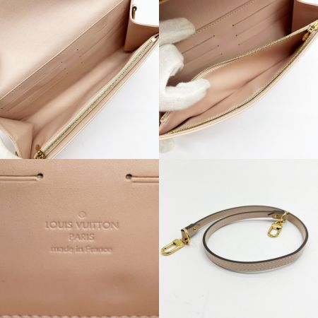  LOUIS VUITTON ルイヴィトン ヴェルニ ローズ・アンジェリーク バッグ ショルダーバッグ 変色有 M90070 ベージュ