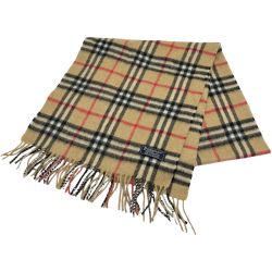 ◆◆ Burberrys バーバリーズ マフラー カシミアマフラー ベージュ Bランク