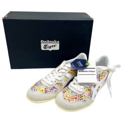 ◆◆ Onitsuka Tiger オニツカタイガー スニーカー ローカット 花柄 1183b919-100 ホワイト Sランク
