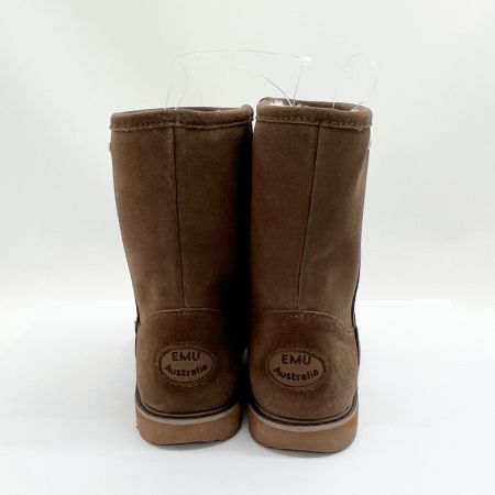  EMU エミュー ショートブーツ ムートンブーツ 23cm 箱付 レディース W11590 ブラウン