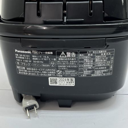  Panasonic パナソニック IH炊飯ジャー 炊飯器 2024年製 5.5合(1.0L) SR-FE101 ブラック
