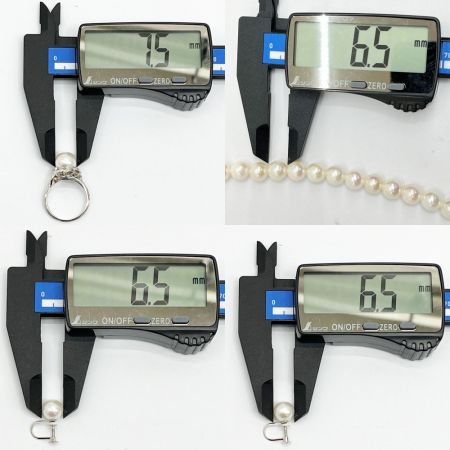   アコヤ真珠 パールリングpt900 7.6g/ パールイヤリングWGK14 2.4g/ネックレス SV925 42.4g 3点セット