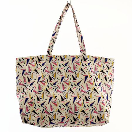  A.P.C アーペーセー トートバッグ デカトート ヨット柄 DANIELA TOTO ホワイト