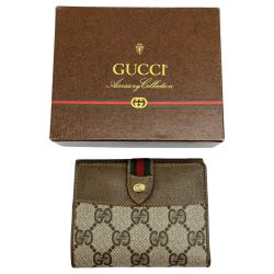 ◆◆ GUCCI グッチ OLD GUCCI 2つ折り財布 箱付  904－03－106 ブラウン Bランク