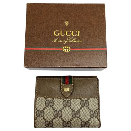  GUCCI グッチ OLD GUCCI 2つ折り財布 箱付  904－03－106 ブラウン
