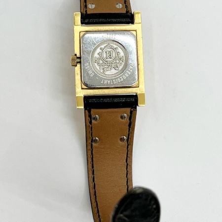 HERMES エルメス メドール 腕時計 レディース 595374 ゴールド x ホワイト x ブラック