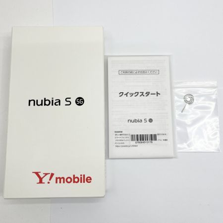  nubia S 5G スマートフォン  Y! mobile A403ZT ブラック