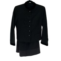◆◆ Leilian レリアン セットアップ 7号 AV-0803991 ブラック x ダークグレー Cランク