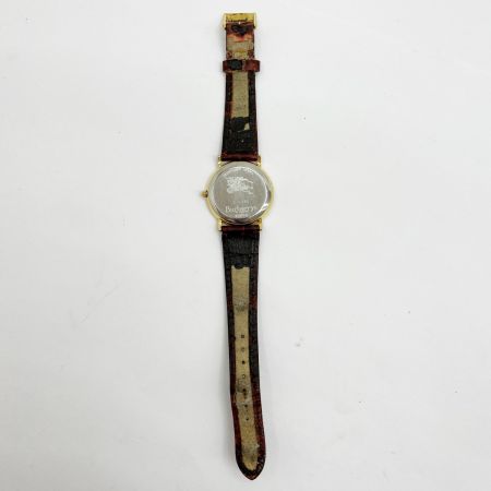  Burberrys バーバリーズ 腕時計 メンズ 稼働品 シェル 6000G ボルドー x ゴールド