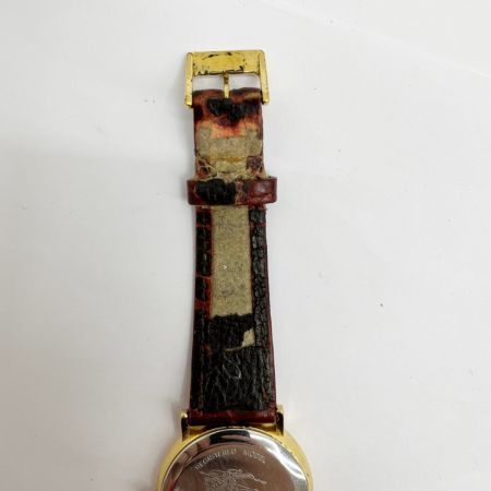  Burberrys バーバリーズ 腕時計 メンズ 稼働品 シェル 6000G ボルドー x ゴールド