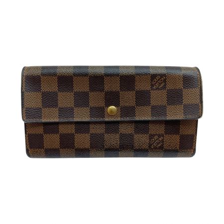  LOUIS VUITTON ルイヴィトン 長財布 ダミエ ポルトモネクレディ ca0095