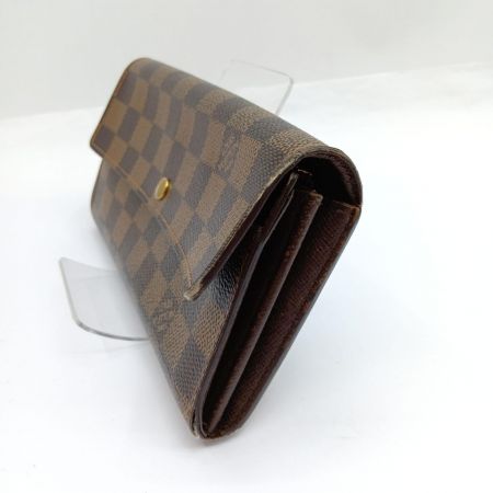  LOUIS VUITTON ルイヴィトン 長財布 ダミエ ポルトモネクレディ ca0095