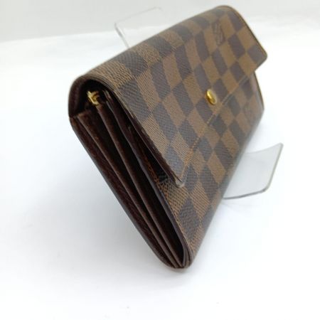  LOUIS VUITTON ルイヴィトン 長財布 ダミエ ポルトモネクレディ ca0095