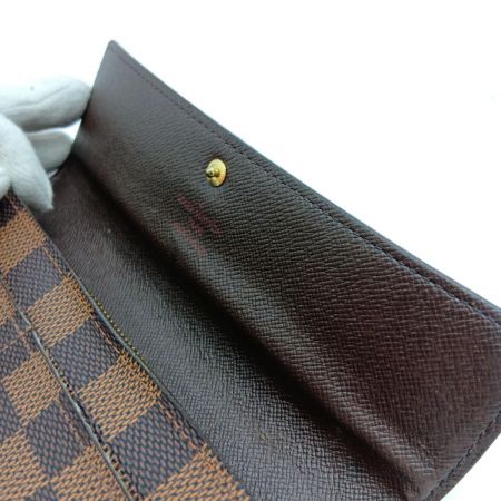  LOUIS VUITTON ルイヴィトン 長財布 ダミエ ポルトモネクレディ ca0095