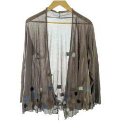 ◆◆ JURGEN LEHL ヨーガンレール カーディガン Mサイズ ブラウン系 レディース Bランク