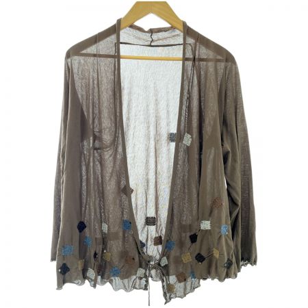  JURGEN LEHL ヨーガンレール カーディガン Mサイズ ブラウン系 レディース