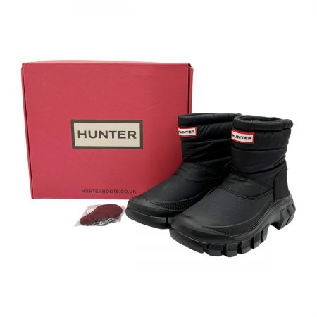  HUNTER ハンター ウィンターブーツ 24cm レディース 62291 ブラック