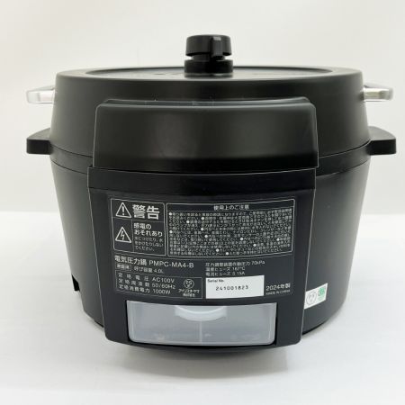  IRISOHYAMA アイリスオーヤマ 電気圧力鍋 4L 2024年製 PMPC-MA4 ブラック