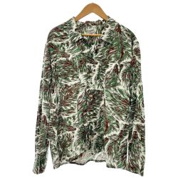 ◆◆ TENDERLOIN テンダーロイン アロハシャツ メンズ Lサイズ グリーン Bランク