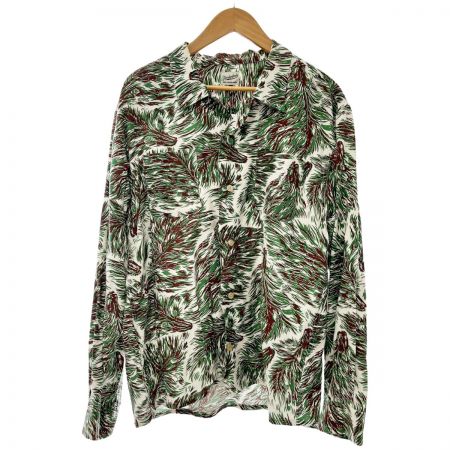  TENDERLOIN テンダーロイン アロハシャツ メンズ Lサイズ グリーン