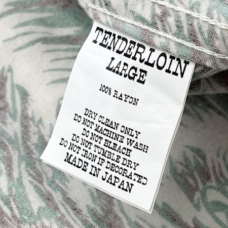  TENDERLOIN テンダーロイン アロハシャツ メンズ Lサイズ グリーン
