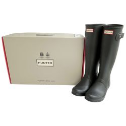 ◆◆ HUNTER ハンター レインブーツ 25cm レディース ブラック Bランク