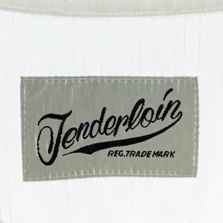  TENDERLOIN テンダーロイン コットン 半袖 シャツ 刺繍 ホワイト