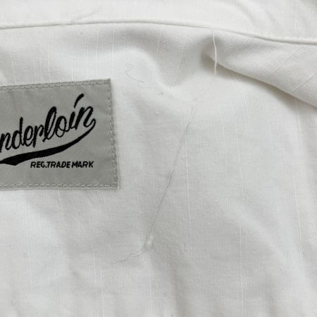  TENDERLOIN テンダーロイン コットン 半袖 シャツ 刺繍 ホワイト