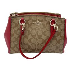 ◆◆ COACH コーチ 2way ショルダーバッグ ハンドバッグ レディース F36718 レッド Bランク