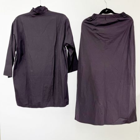  JURGEN LEHL ヨーガンレール セットアップ Mサイズ ボタンシャツ風 レディース パープル